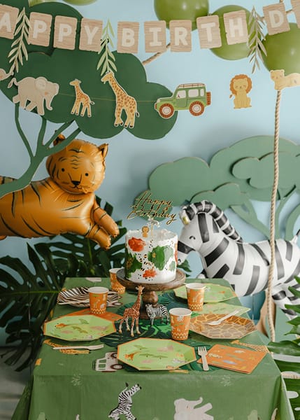 Orange Tiger Foil Balloon - Safari Party Balloons Foil Balloon Orange Tiger Foil Balloon