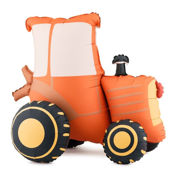 Orange Tractor Foil Balloon - 28 inch - Farm Party Decorations Foil Balloon Orange Tractor Foil Balloon - 28 inch