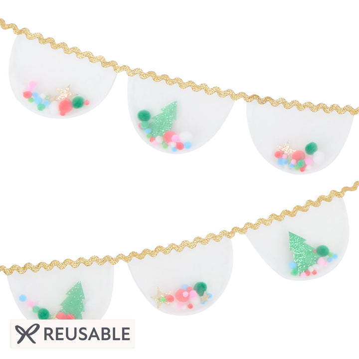 Organza Christmas Pompom Garland | Meri Meri Christmas Garlands Bunting Organza Christmas Pompom Garland