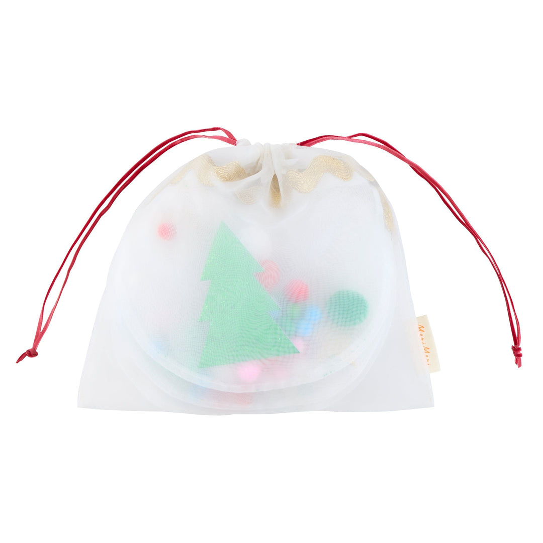 Organza Christmas Pompom Garland | Meri Meri Christmas Garlands Bunting Organza Christmas Pompom Garland