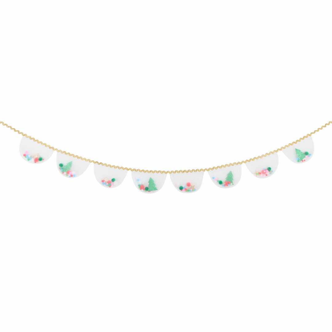 Organza Christmas Pompom Garland | Meri Meri Christmas Garlands Bunting Organza Christmas Pompom Garland