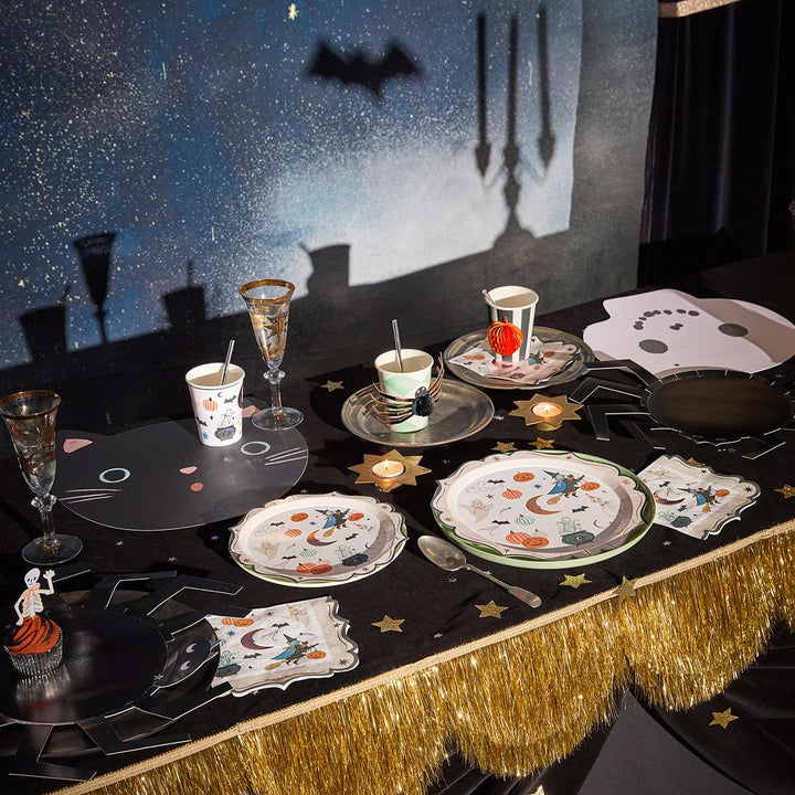 Ornate Halloween Party Cups x 8 | Meri Meri party cups Ornate Halloween Party Cups x 8