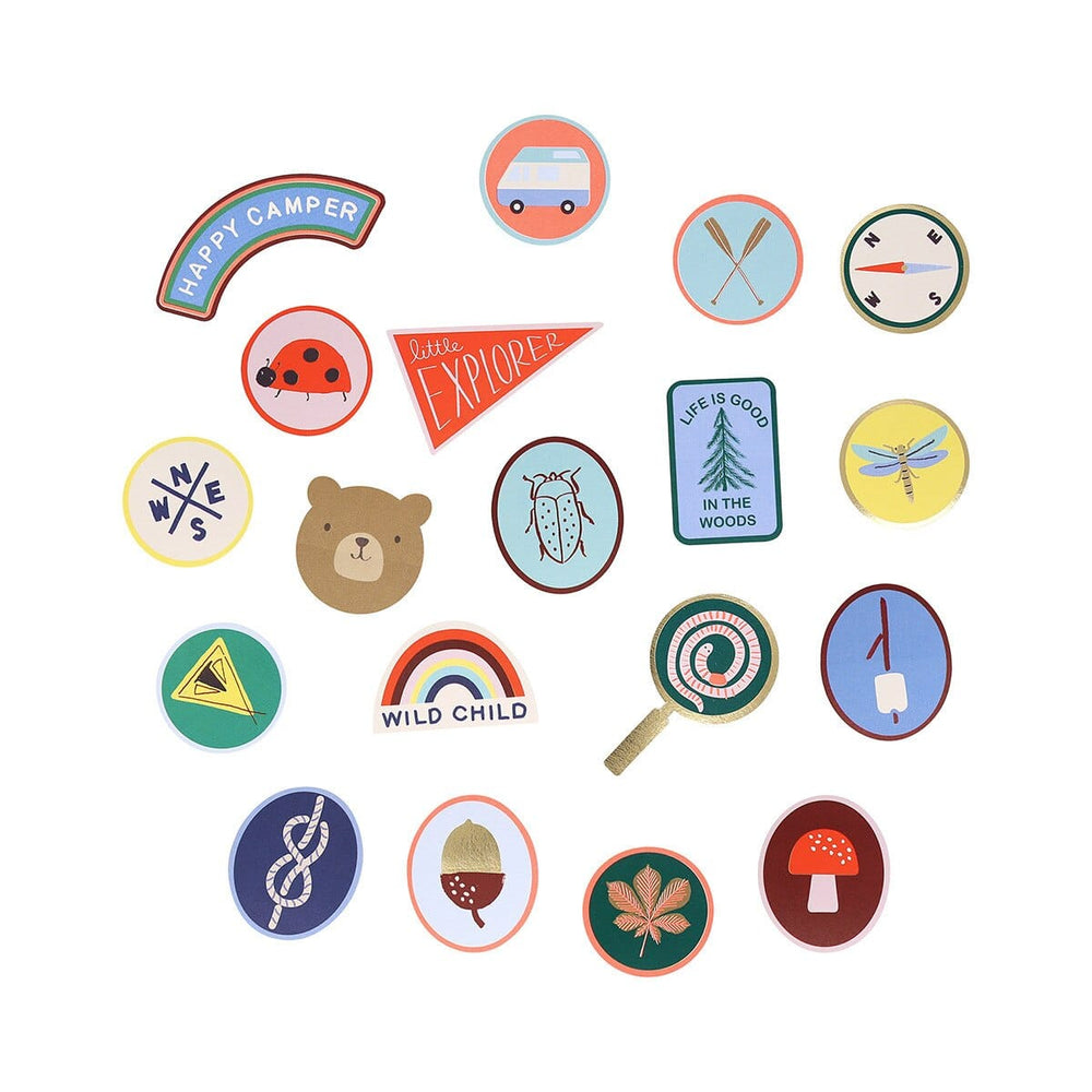 Outdoor Adventures Shaped Stickers x 25 | Meri Meri Adventure Party Party Bag Fillers Outdoor Adventures Shaped Stickers x 25