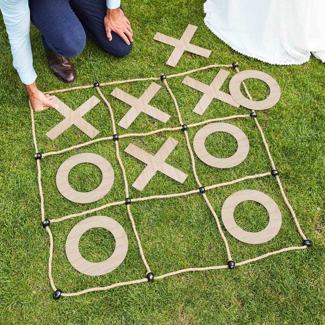 Outdoor Wedding Ring Toss Party Game - Ginger Ray Party Games Wedding Garden Games Outdoor Noughts & Crosses