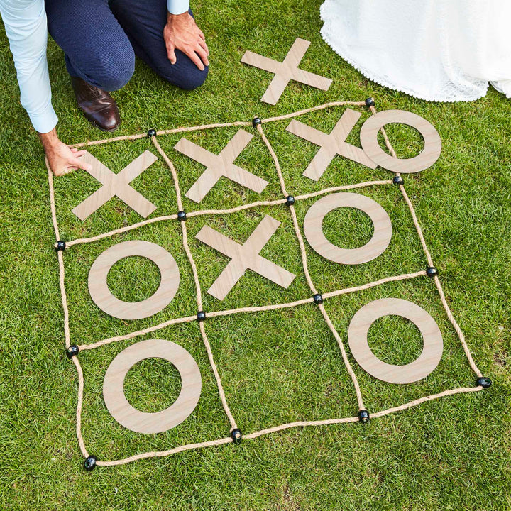 Outdoor Wedding Ring Toss Party Game - Ginger Ray Party Games Wedding Garden Games Outdoor Noughts & Crosses