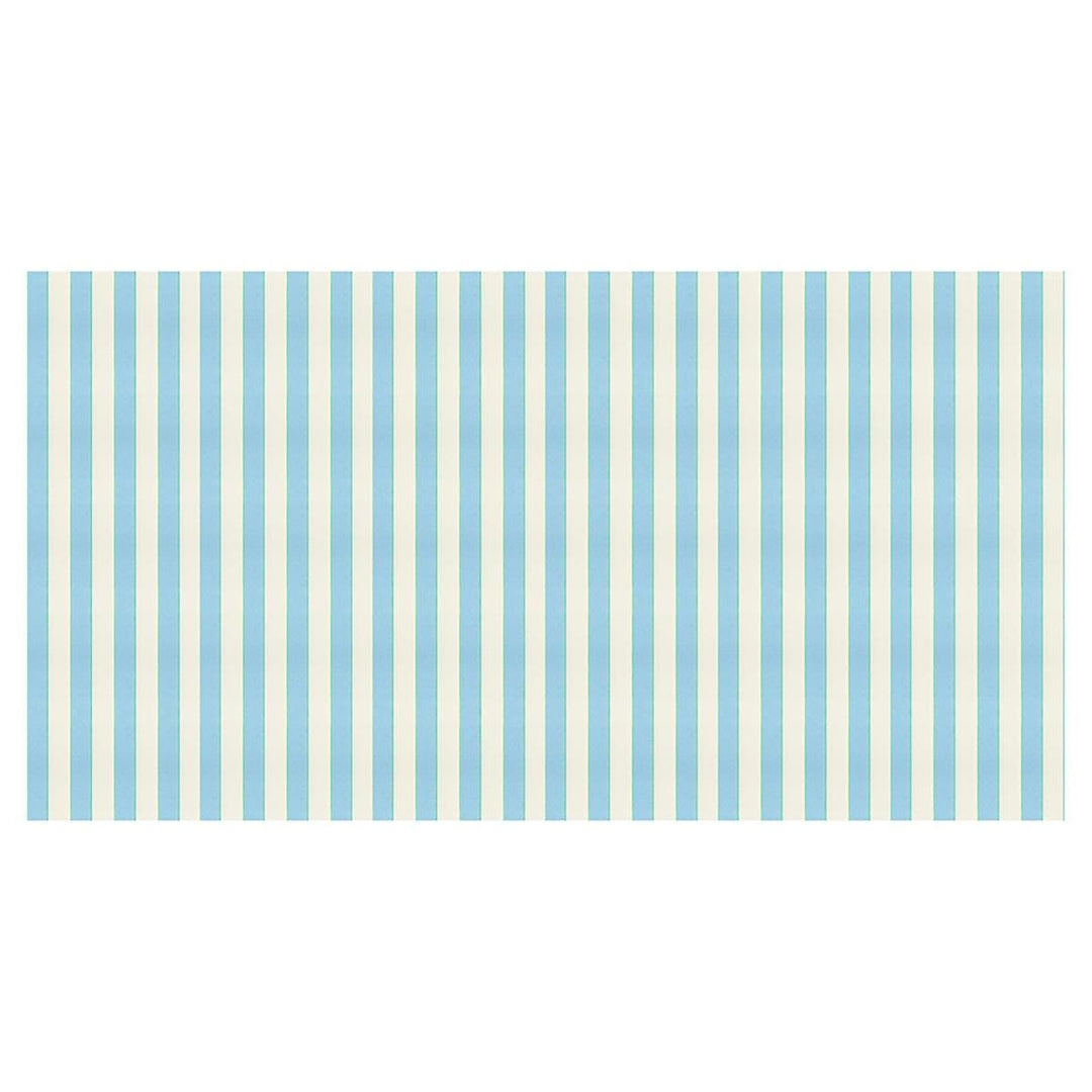 Pale Blue Striped Paper Party Tablecloth | Meri Meri Tableware Pale Blue Striped Paper Party Tablecloth