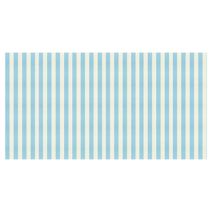 Pale Blue Striped Paper Party Tablecloth | Meri Meri Tableware Pale Blue Striped Paper Party Tablecloth