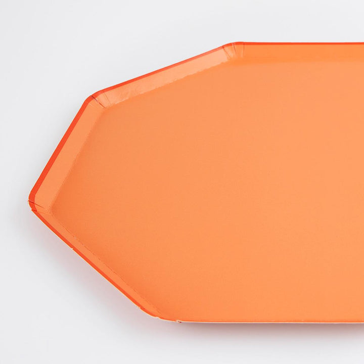 Papaya Dinner Party Plates x 8 | Meri Meri party plates Papaya Dinner Party Plates x 8