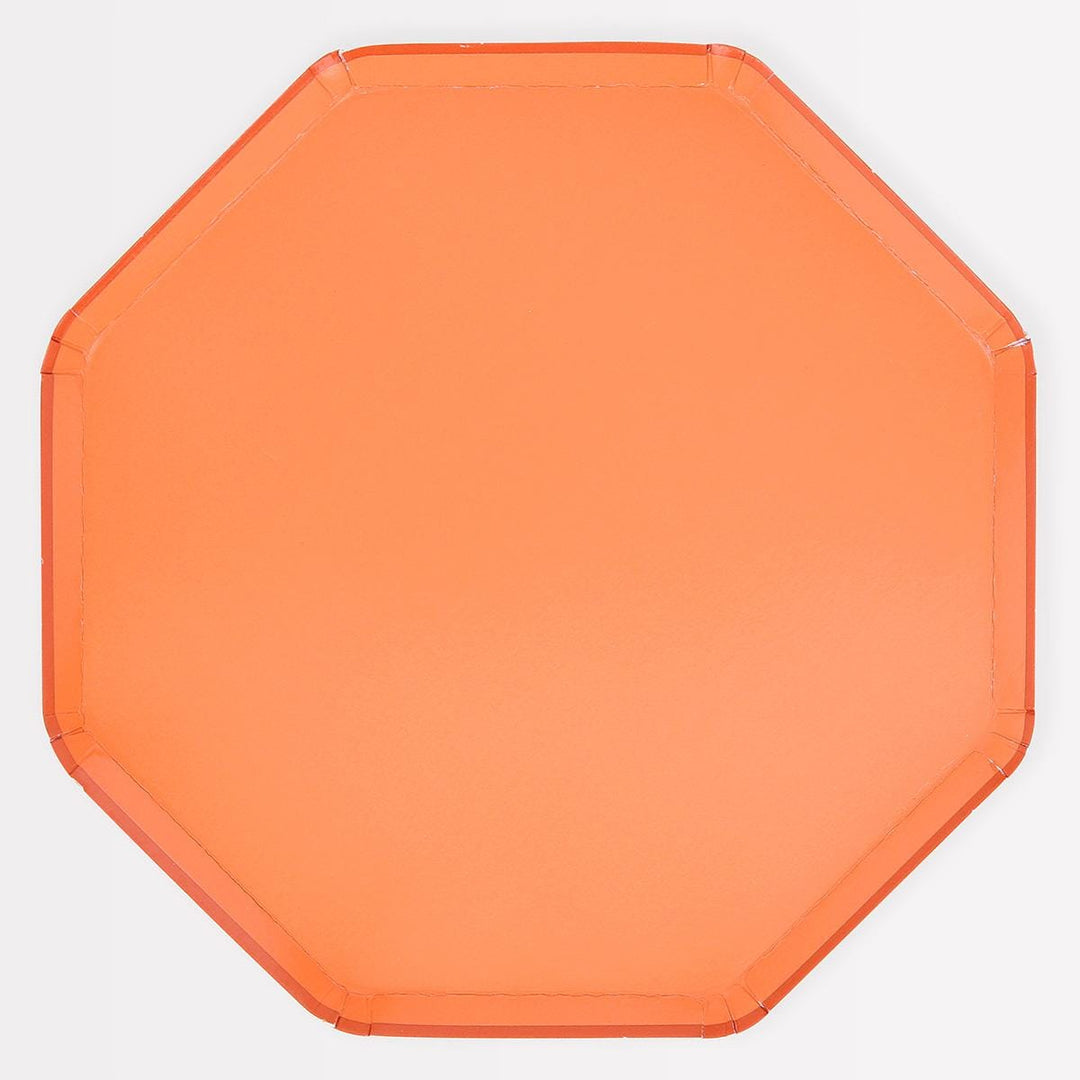 Papaya Dinner Party Plates x 8 | Meri Meri party plates Papaya Dinner Party Plates x 8