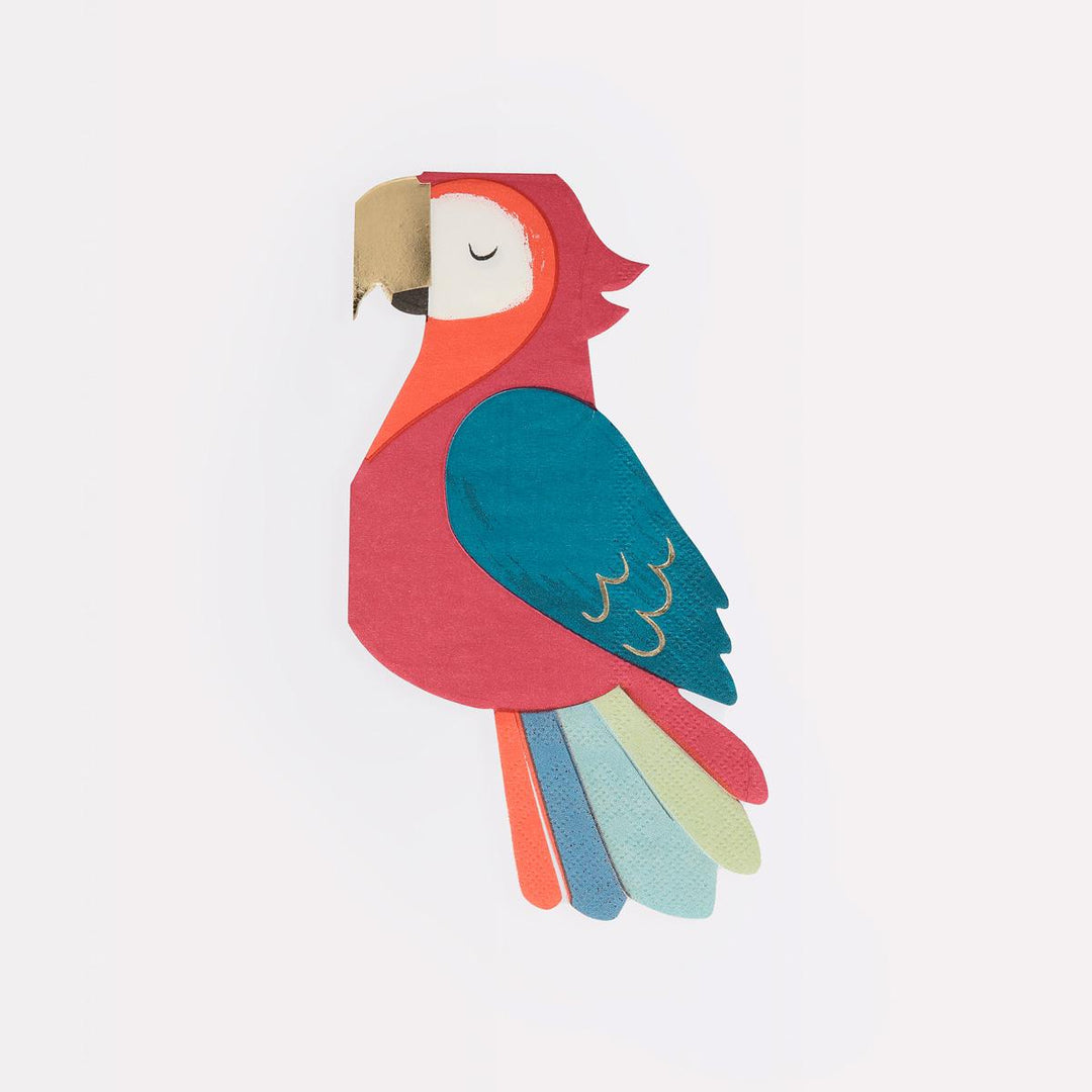 Parrot Party Napkins x 16 | Meri Meri party napkins Parrot Party Napkins x 16