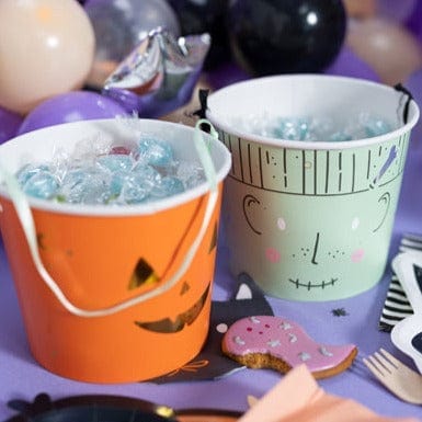 Partydeco - Halloween Treat Buckets x 2 sweet bucket Halloween Treat Buckets x 2