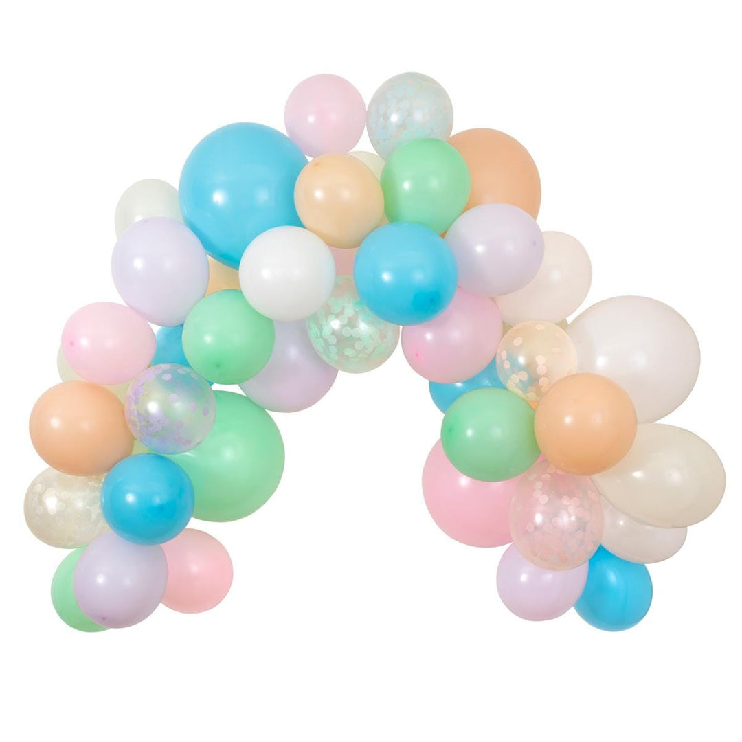 Pastel Balloon &amp; Streamer Garland Kit | Meri Meri Balloon Garlands Balloons Pastel Balloon &amp; Streamer Garland Kit (50 balloons)