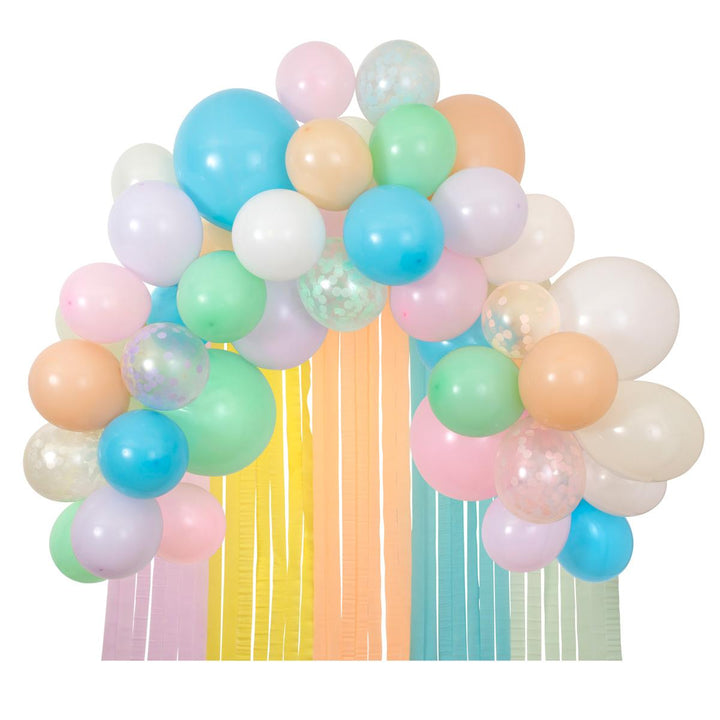 Pastel Balloon &amp; Streamer Garland Kit | Meri Meri Balloon Garlands Balloons Pastel Balloon &amp; Streamer Garland Kit (50 balloons)