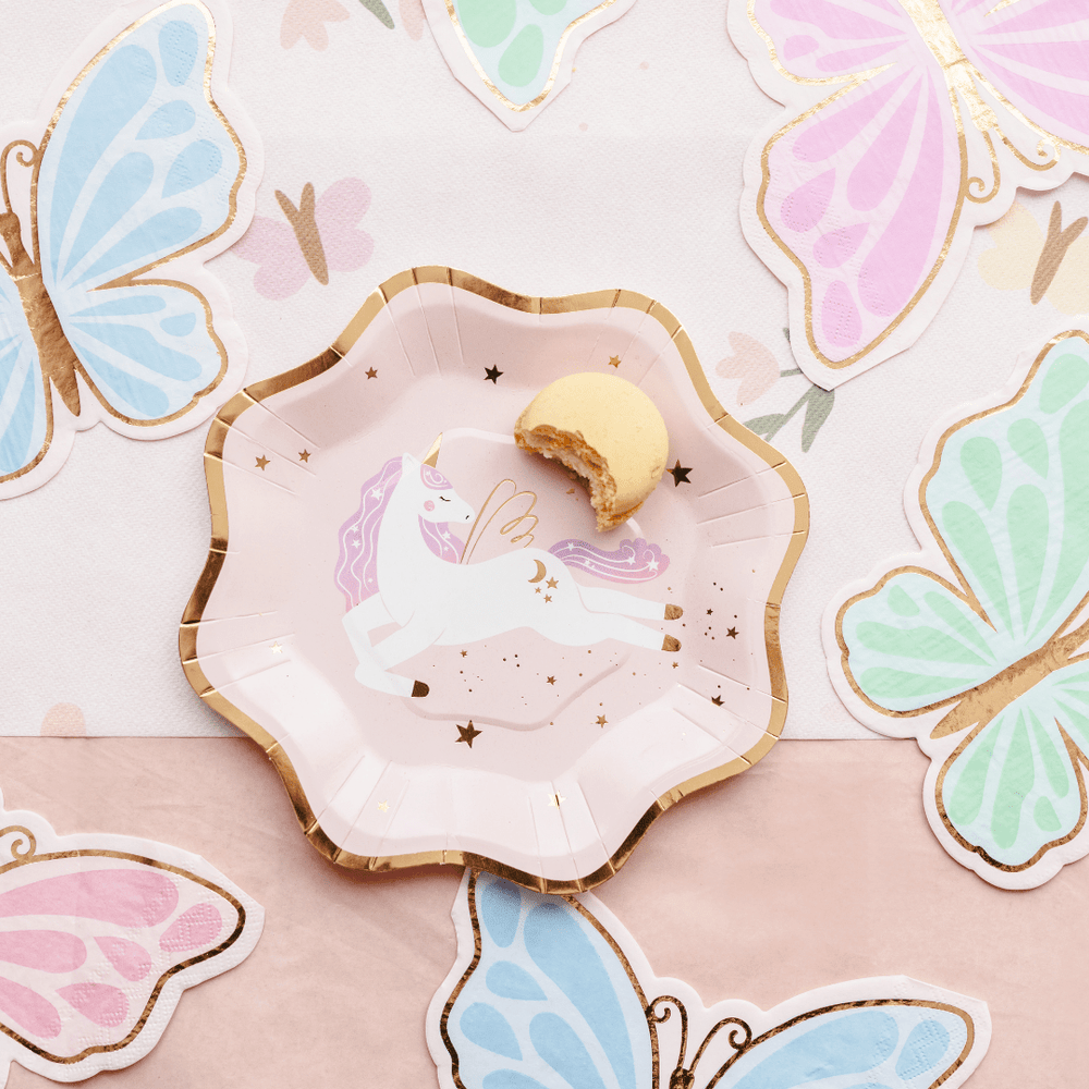 Pastel Butterfly Party Napkins x 12 Paper Napkins Pastel Butterfly Party Napkins x 12