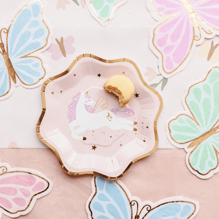 Pastel Butterfly Party Napkins x 12 Paper Napkins Pastel Butterfly Party Napkins x 12