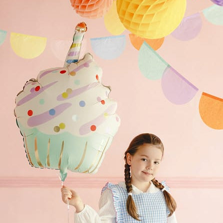 Pastel Cupcake Foil Balloon (27 inch) - Party Deco Balloons Foil Balloon Pastel Cupcake Foil Balloon (27 inch)