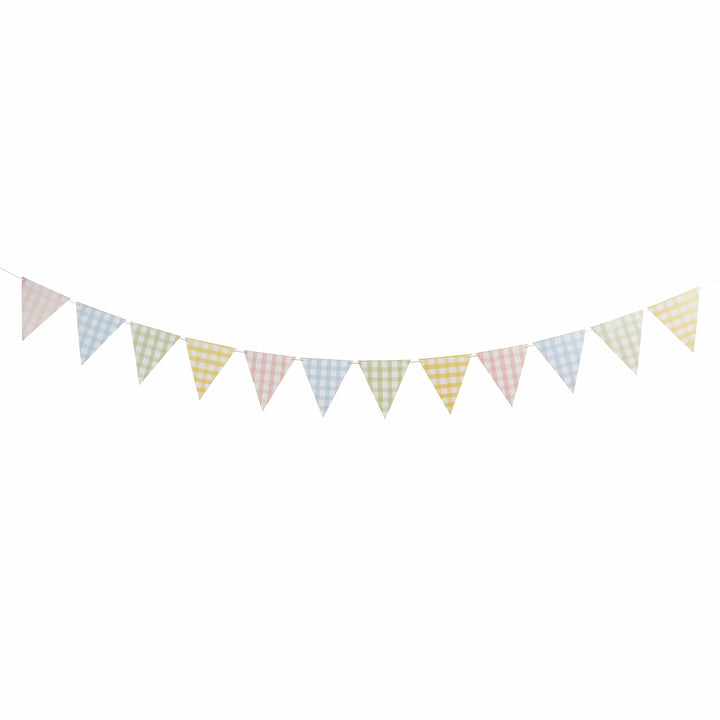 Pastel Gingham Bunting - 2.5m Bunting Pastel Gingham Bunting - 2.5m