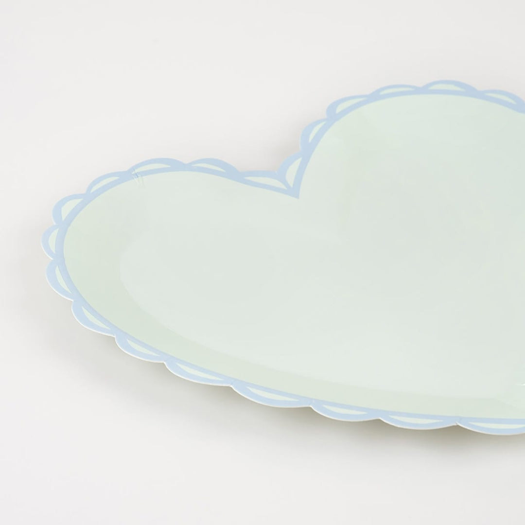 Pastel Heart Small Party Plates x 8 | Meri Meri party plates Pastel Heart Small Party Plates x 8