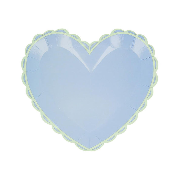 Pastel Heart Small Party Plates x 8 | Meri Meri party plates Pastel Heart Small Party Plates x 8