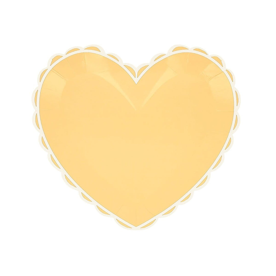 Pastel Heart Small Party Plates x 8 | Meri Meri party plates Pastel Heart Small Party Plates x 8