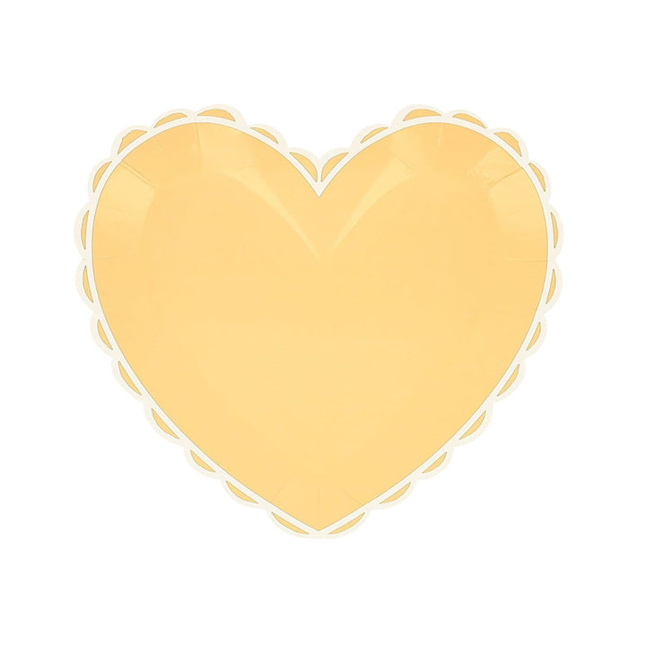 Pastel Heart Small Party Plates x 8 | Meri Meri party plates Pastel Heart Small Party Plates x 8