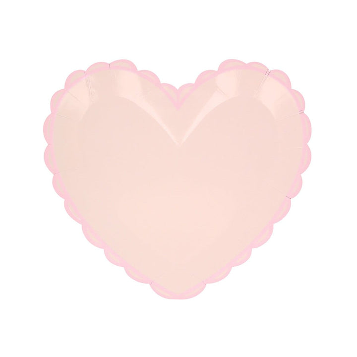 Pastel Heart Small Party Plates x 8 | Meri Meri party plates Pastel Heart Small Party Plates x 8