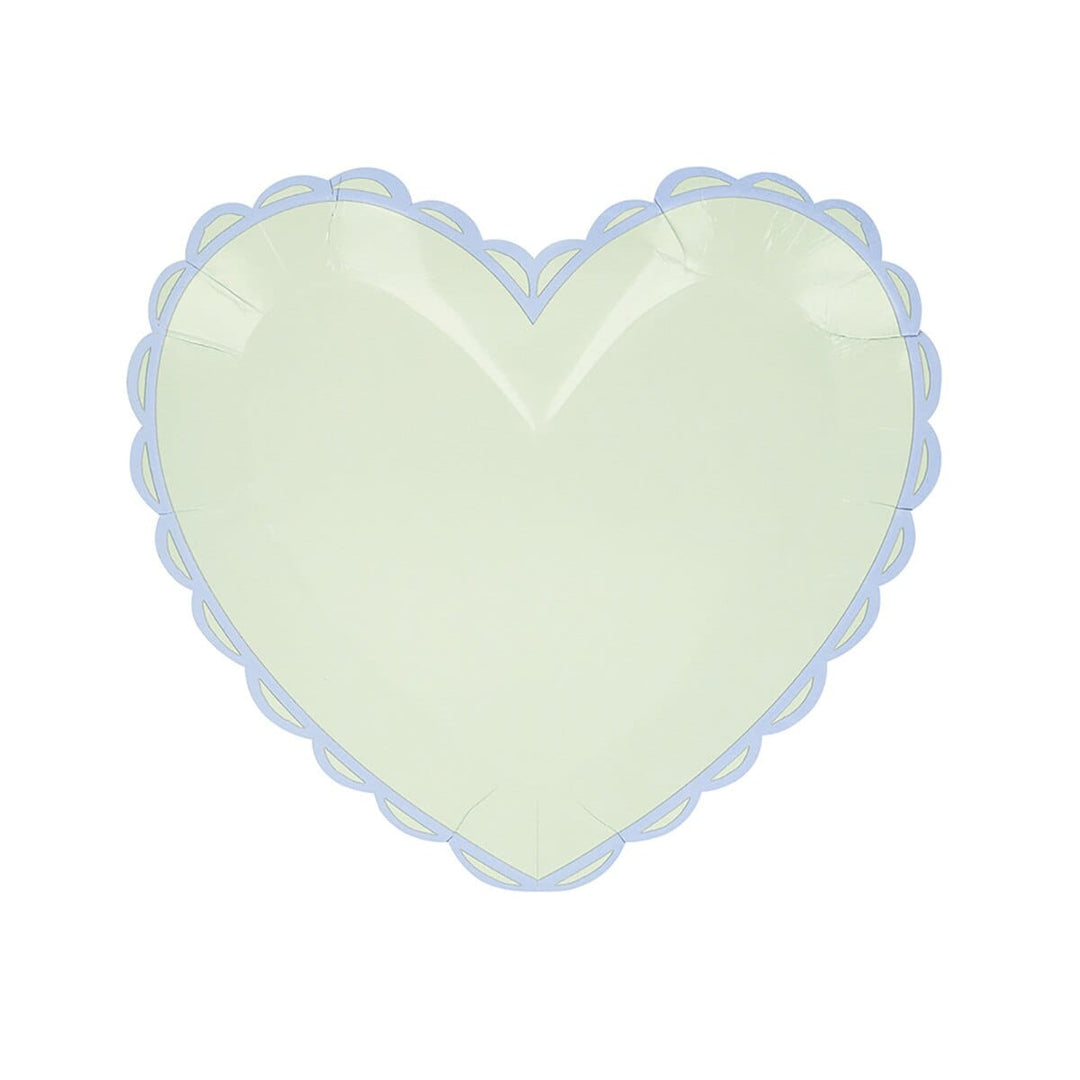 Pastel Heart Small Party Plates x 8 | Meri Meri party plates Pastel Heart Small Party Plates x 8