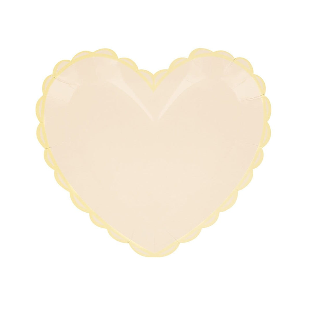 Pastel Heart Small Party Plates x 8 | Meri Meri party plates Pastel Heart Small Party Plates x 8