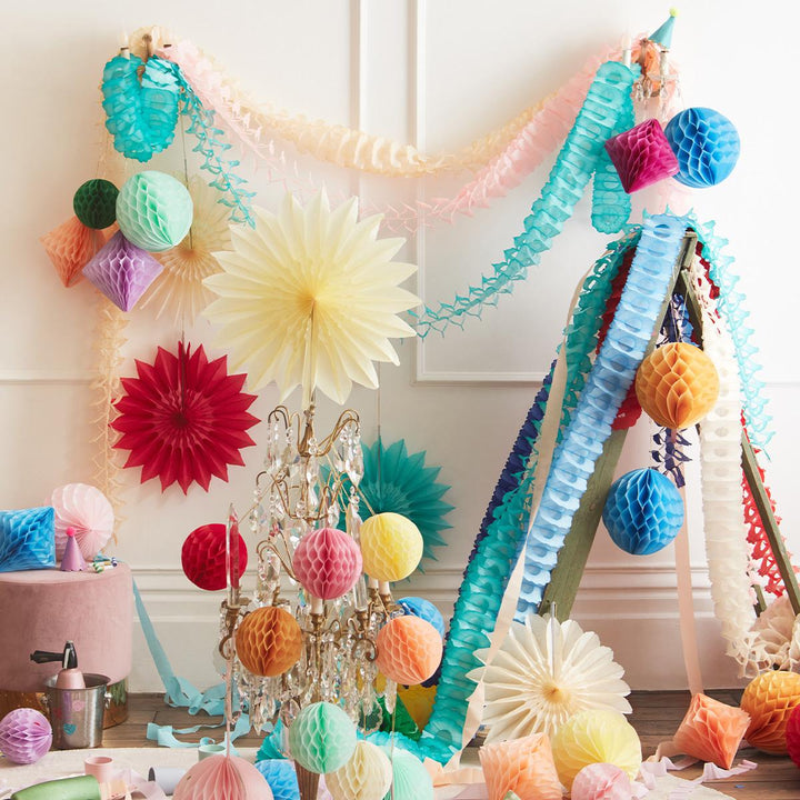 Pastel Honeycomb Decoration Kit x 16 | Meri Meri | Little Big Party Party Decorations Pastel Honeycomb Decoration Kit x 16