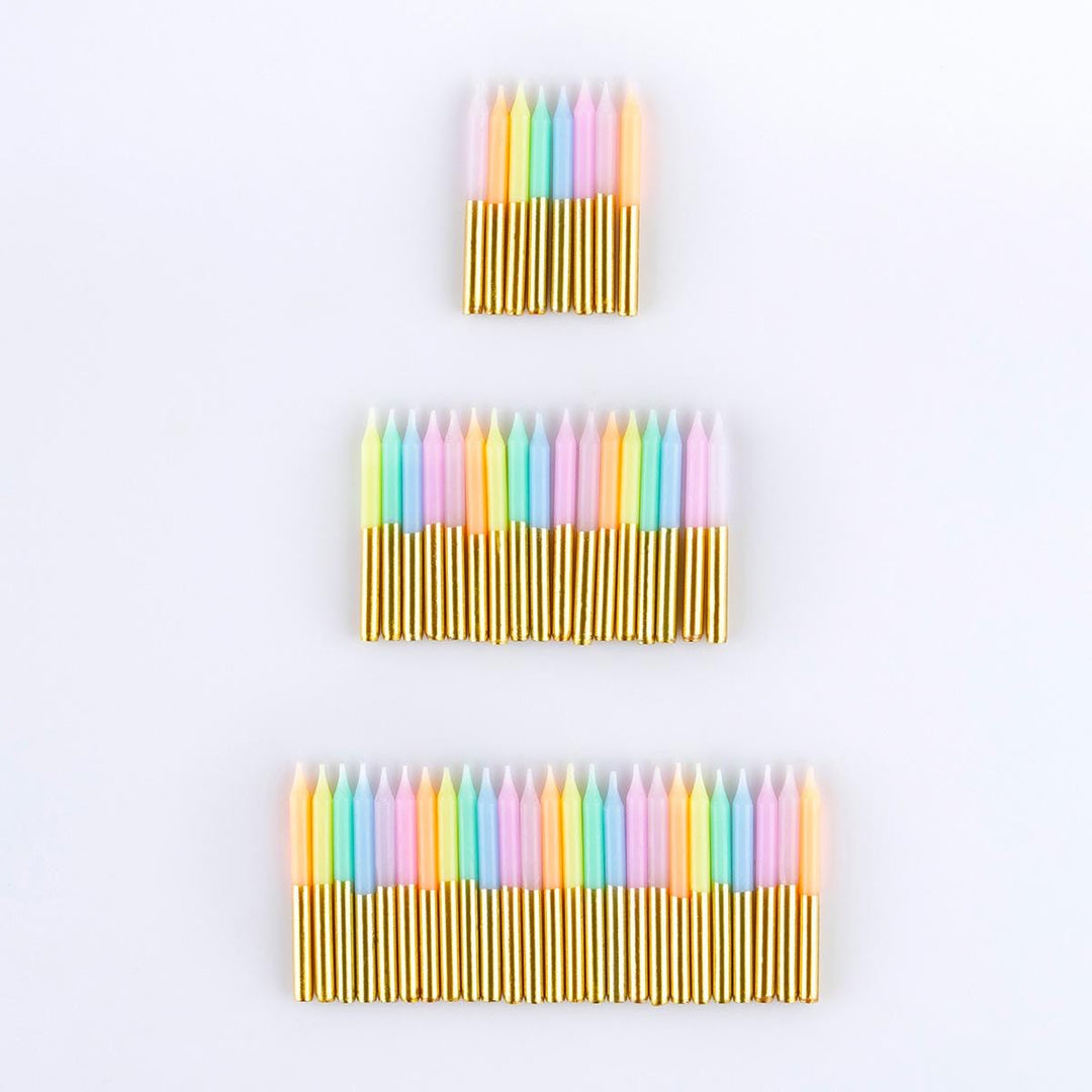Pastel Mini Party Candles x 50 | Meri Meri Birthday Candles Pastel Mini Party Candles x 50