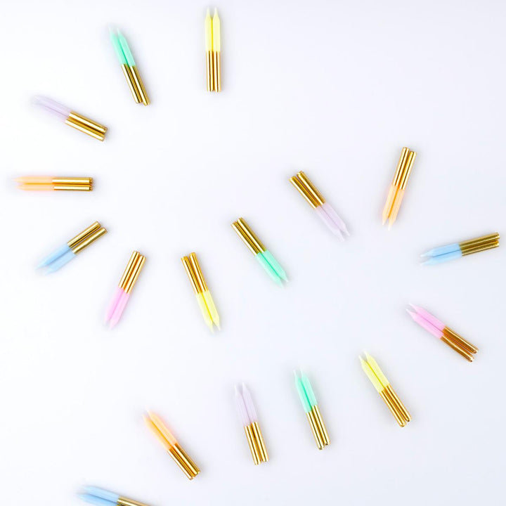 Pastel Mini Party Candles x 50 | Meri Meri Birthday Candles Pastel Mini Party Candles x 50