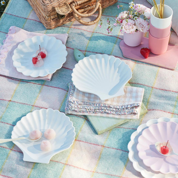 Pastel Ricrac Linen Napkins x 4 | Meri Meri Tableware Pastel Ricrac Linen Napkins x 4