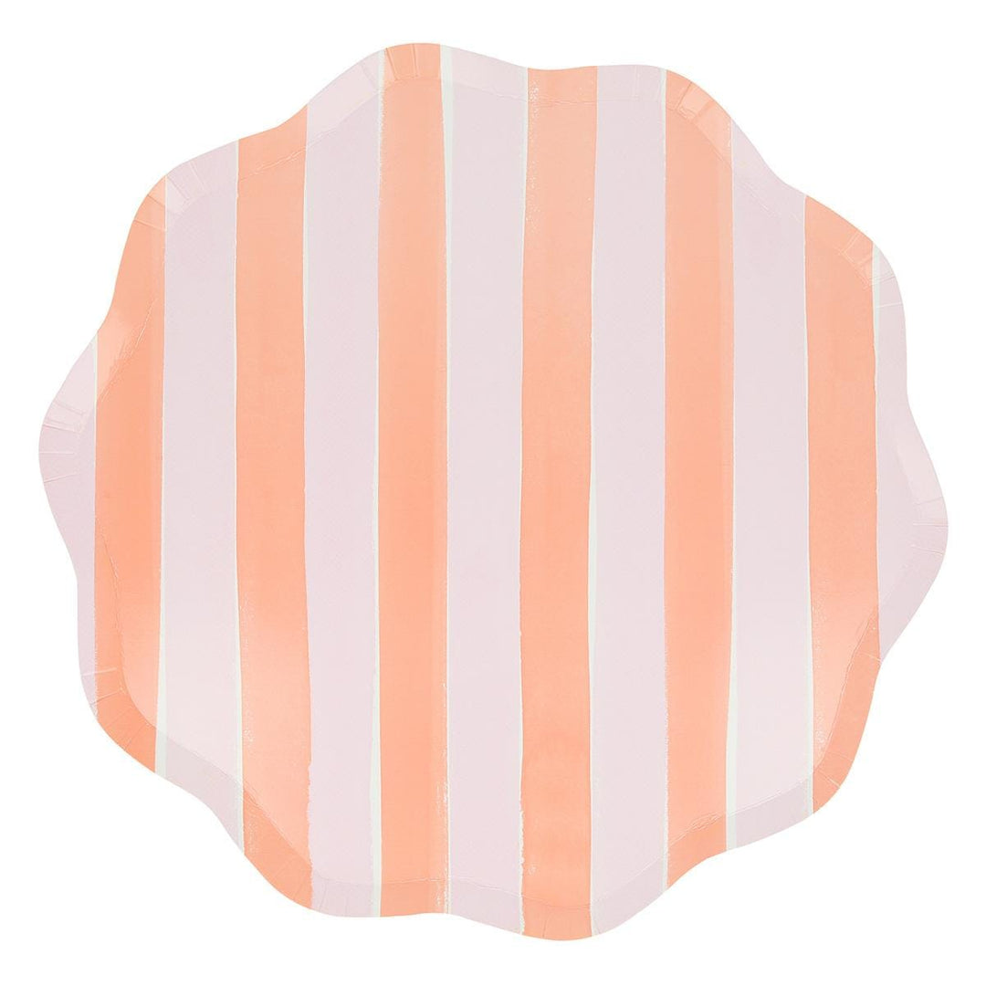 Pastel Stripe Dinner Party Plates x 8 | Meri Meri party plates Pastel Stripe Dinner Party Plates x 8