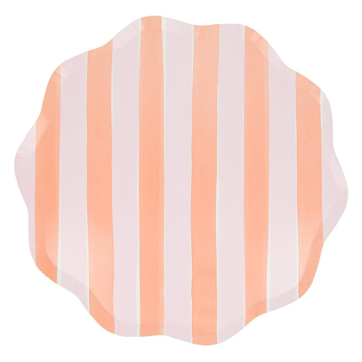 Pastel Stripe Dinner Party Plates x 8 | Meri Meri party plates Pastel Stripe Dinner Party Plates x 8