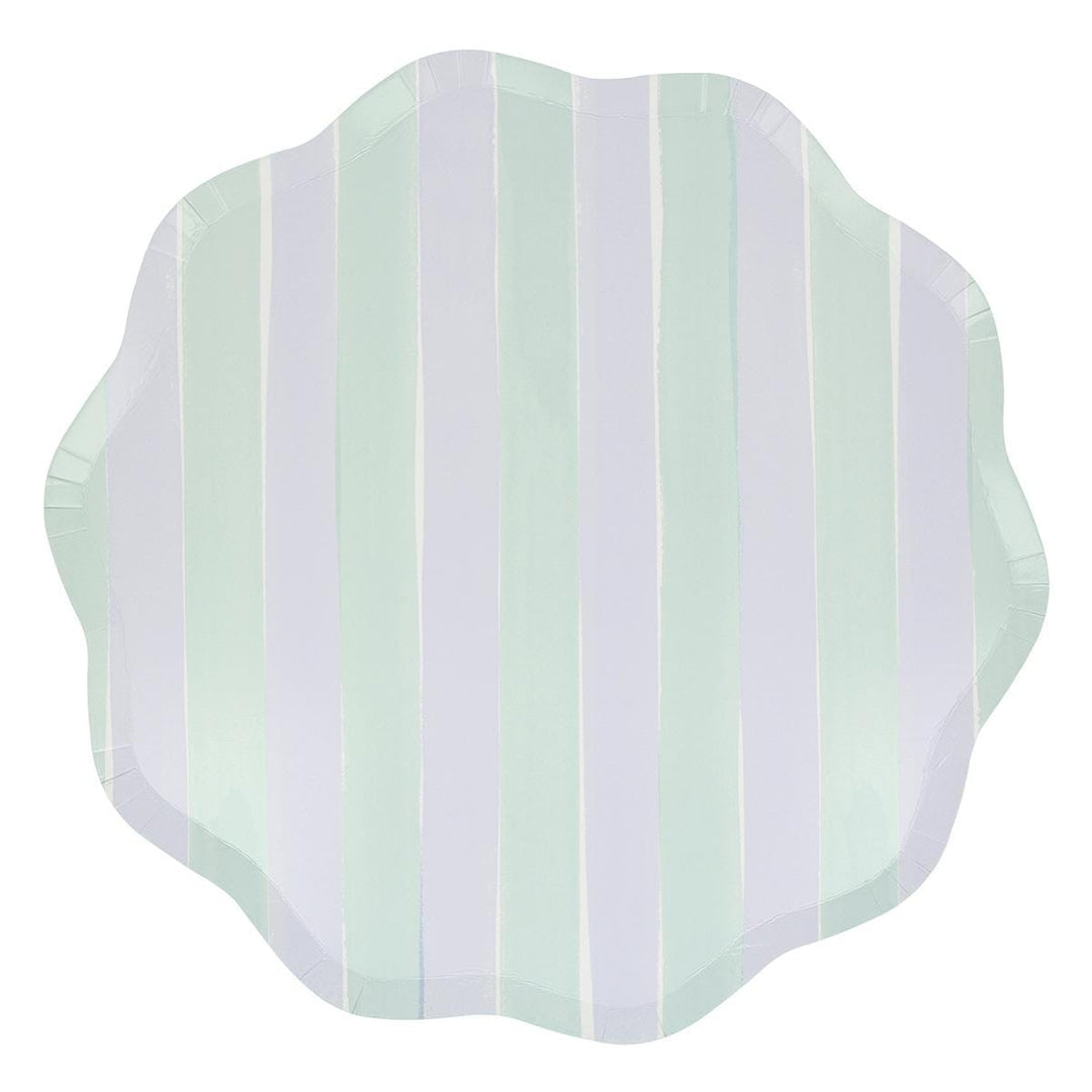 Pastel Stripe Dinner Party Plates x 8 | Meri Meri party plates Pastel Stripe Dinner Party Plates x 8