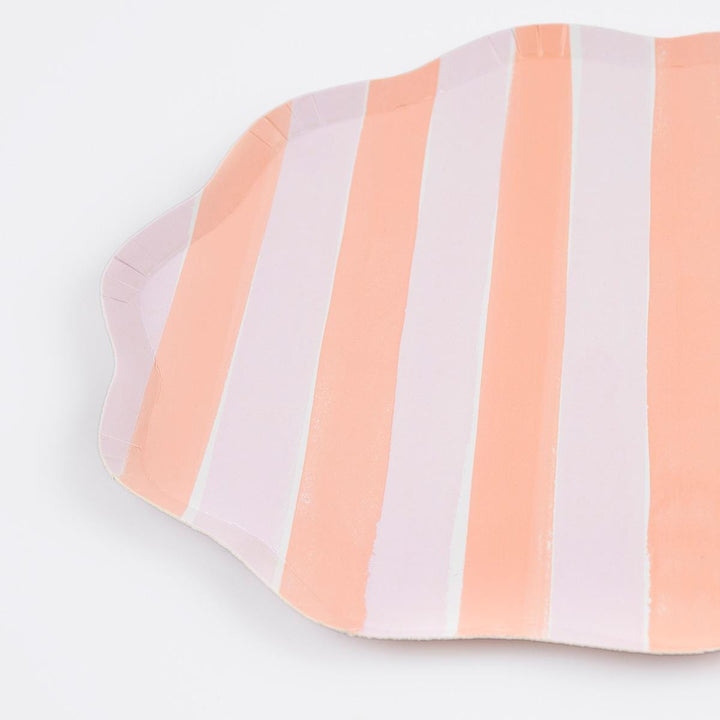 Pastel Stripe Dinner Party Plates x 8 | Meri Meri party plates Pastel Stripe Dinner Party Plates x 8