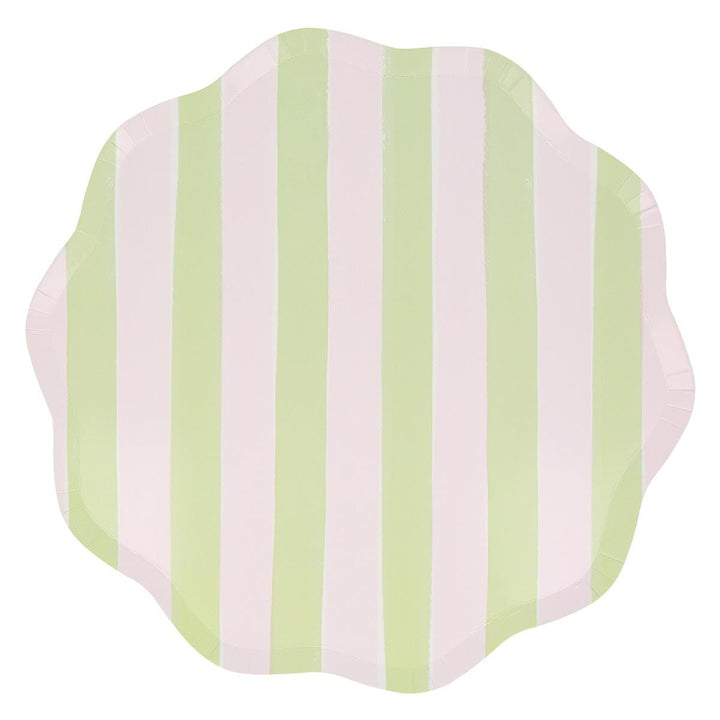 Pastel Stripe Dinner Party Plates x 8 | Meri Meri party plates Pastel Stripe Dinner Party Plates x 8