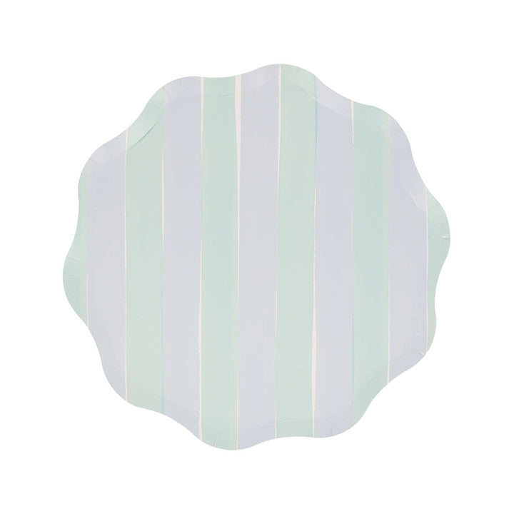 Pastel Stripe Side Party Plates x 8 | Meri Meri party plates Pastel Stripe Side Party Plates x 8