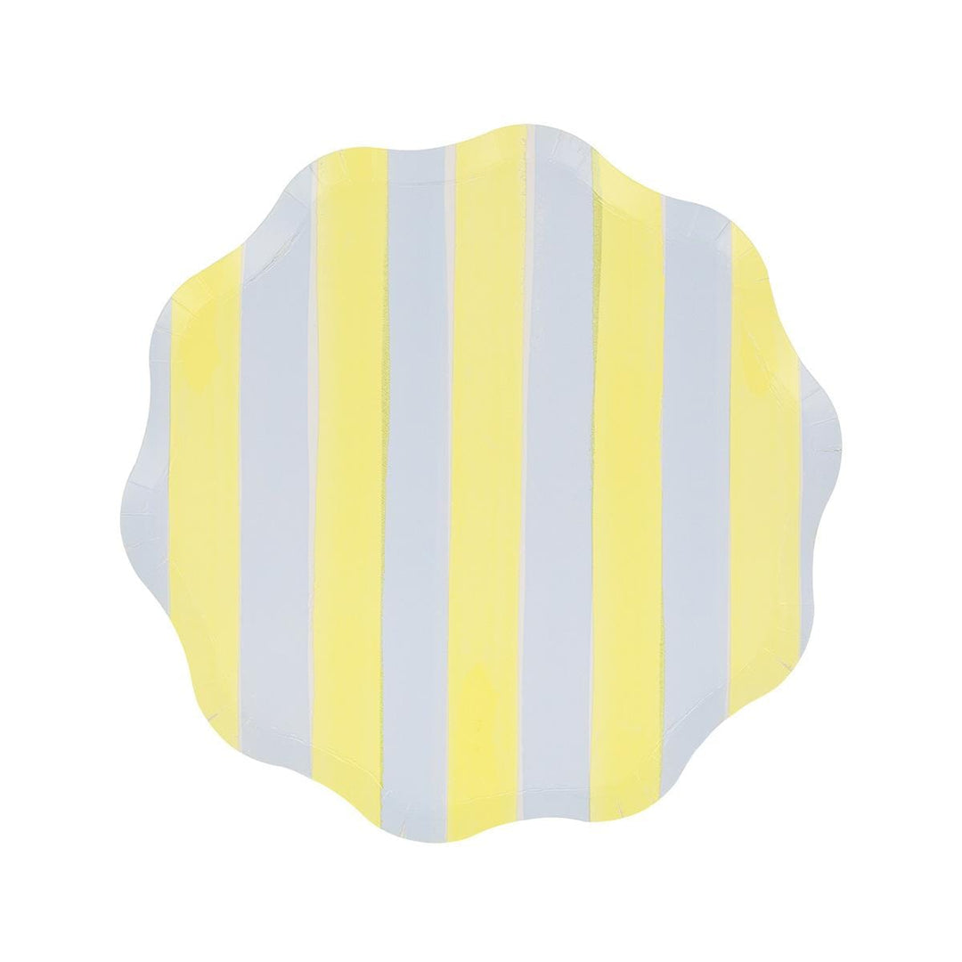 Pastel Stripe Side Party Plates x 8 | Meri Meri party plates Pastel Stripe Side Party Plates x 8