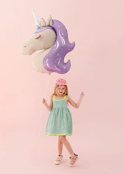 Pastel Unicorn Head Foil Balloon - Unicorn Party Balloons Foil Balloon Pastel Unicorn Head Foil Balloon