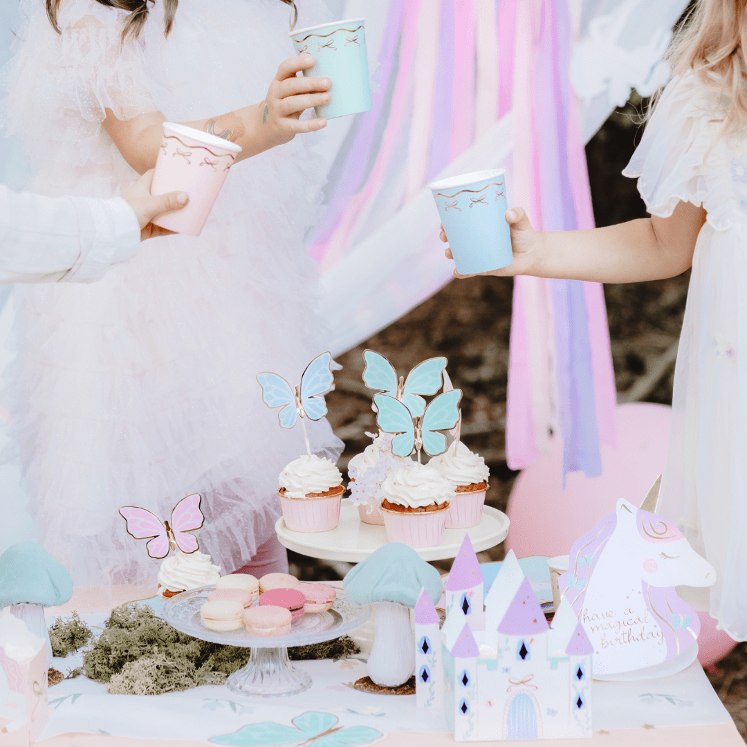 Pastel Unicorn Party Cups x 6 - Unicorn Party Supplies Disposable Cups Pastel Unicorn Party Cups x 6