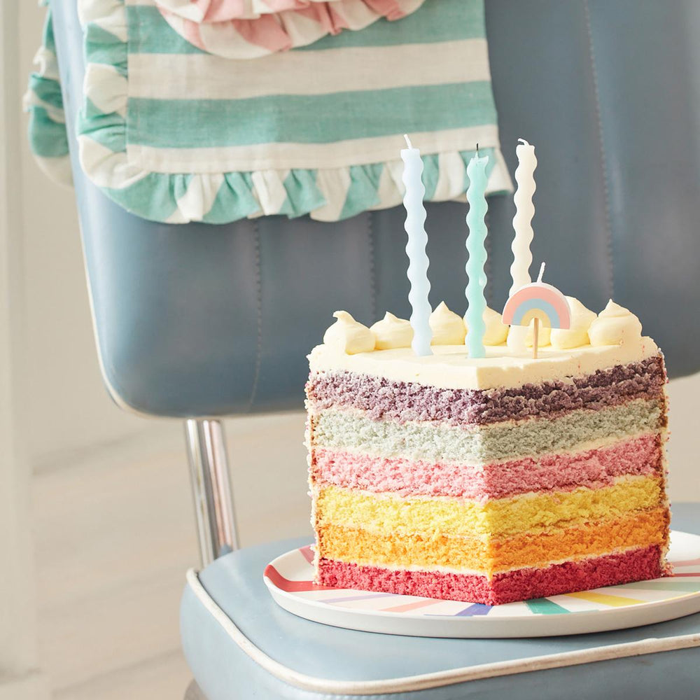 Pastel Wavy Party Candles x 16 | Meri Meri Birthday Candles Pastel Wavy Party Candles x 16
