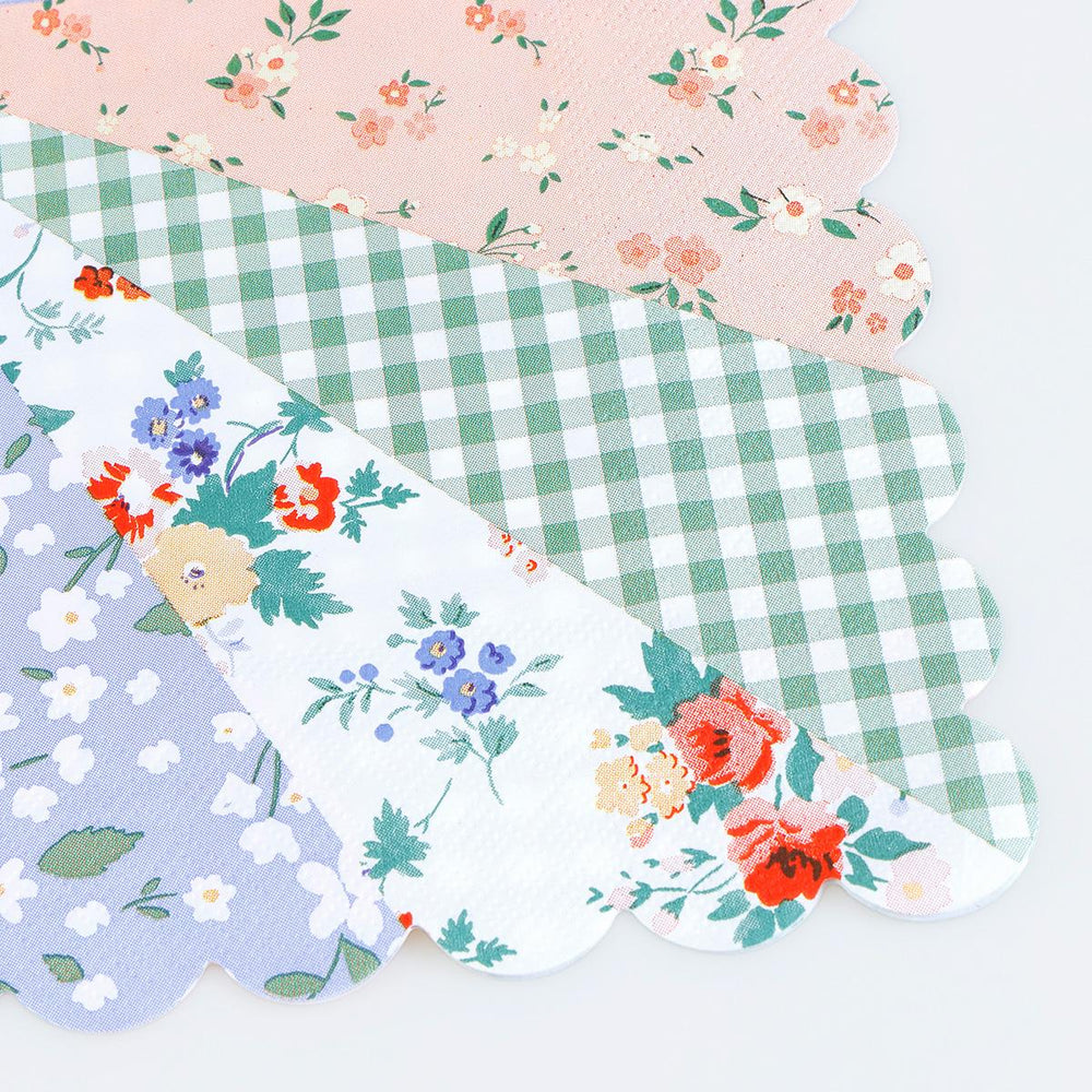 Patchwork Large Party Napkins x 16 | Meri Meri party napkins Patchwork Large Party Napkins x 16