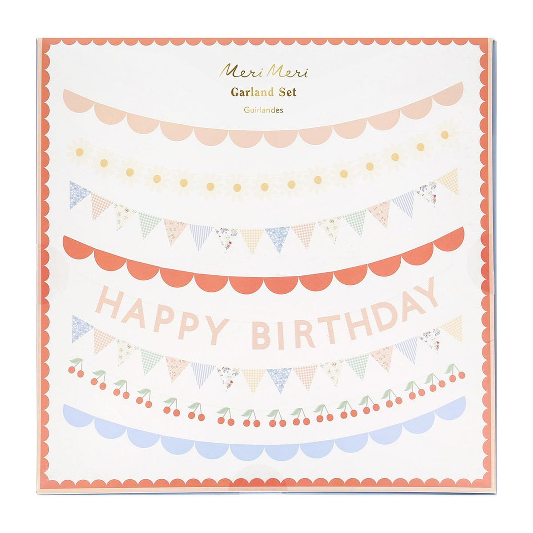 Patchwork Party Garland Set | Meri Meri Bunting Patchwork Party Garland Set