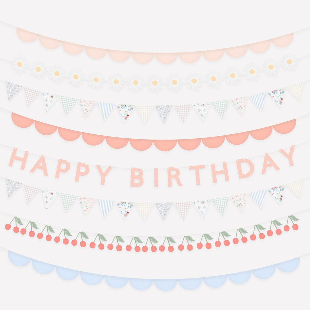 Patchwork Party Garland Set | Meri Meri Bunting Patchwork Party Garland Set