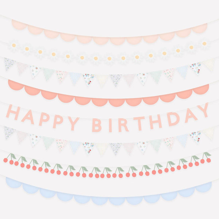 Patchwork Party Garland Set | Meri Meri Bunting Patchwork Party Garland Set