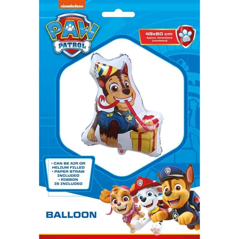 Paw Patrol Chase Supersized Foil Balloon Foil Balloon Paw Patrol Chase Supersized Shaped Foil Balloon
