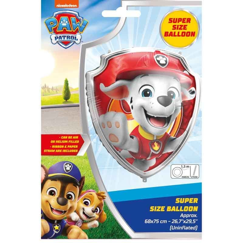 Paw Patrol Marshall Shaped Foil Balloon - Supershape Foil Balloon Paw Patrol Marshall Shaped Foil Balloon