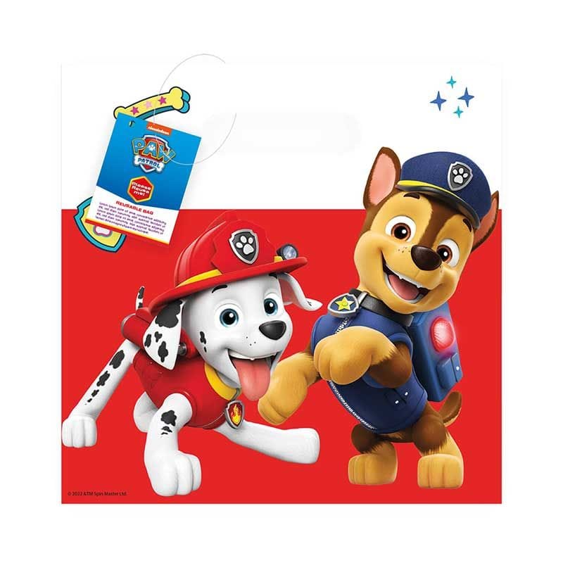 Paw Patrol Reusable Party Bags x 4 - Rescue Heroes Party Bags Paw Patrol Reusable Party Bags x 4