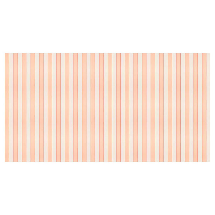 Peach Striped Paper Party Tablecloth | Meri Meri Tableware Peach Striped Paper Party Tablecloth